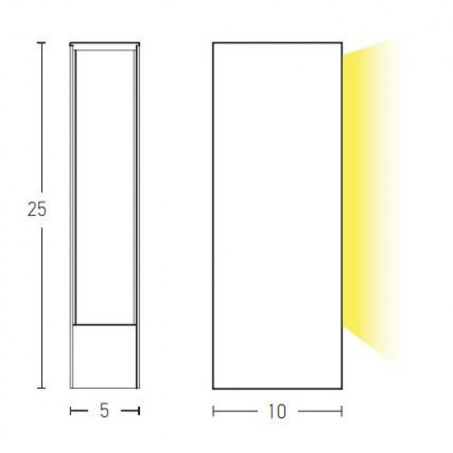 Φωτιστικό Κολώνα LED 6W 3000k Γραφίτης E255 ZAMBELIS