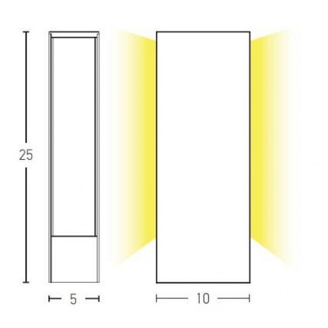 Φωτιστικό Κολώνα LED 9W 3000k Καφέ E258 ZAMBELIS