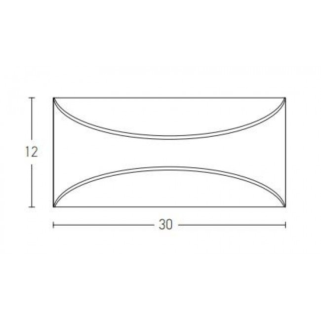 Απλίκα LED 12W 3000K Καφέ E266 ZAMBELIS