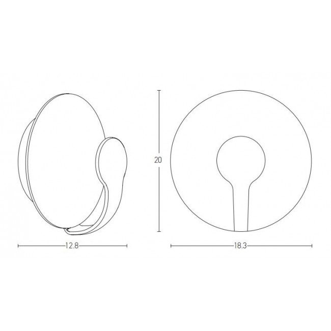 Απλίκα LED 12W 3000K Καφέ Και Λευκό E271 ZAMBELIS
