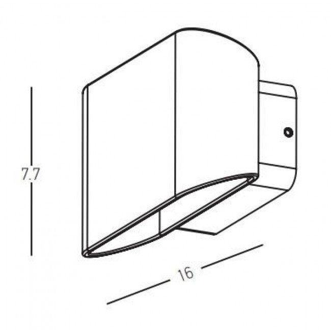 Απλίκα LED 11W 3000K Γραφίτης E274 ZAMBELIS