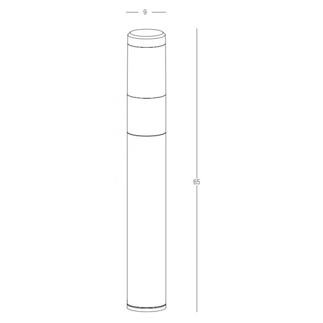 Φωτιστικό Κολώνα LED 10W 3000k Γραφίτης E277 ZAMBELIS