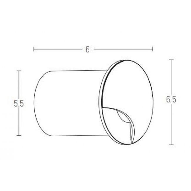 Σποτ Χωνευτό LED 3W 3000k Μαύρο E300 ZAMBELIS