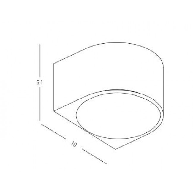 Απλίκα LED 5W 3000k Γραφίτης E316 ZAMBELIS