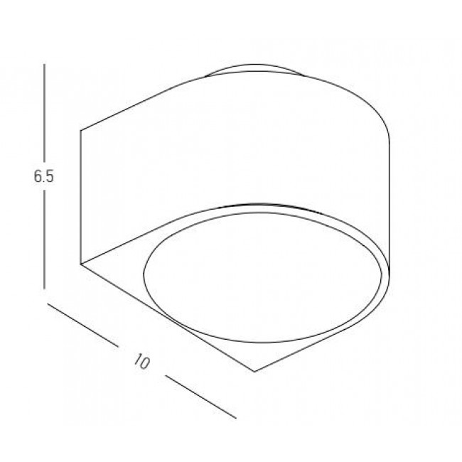 Απλίκα LED 10W 3000k Γραφίτης E317 ZAMBELIS