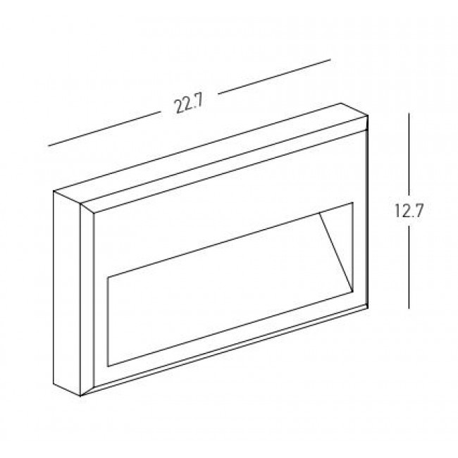 Φωτιστικό Χωνευτό LED 3W 3000K Γραφίτης E323 ZAMBELIS