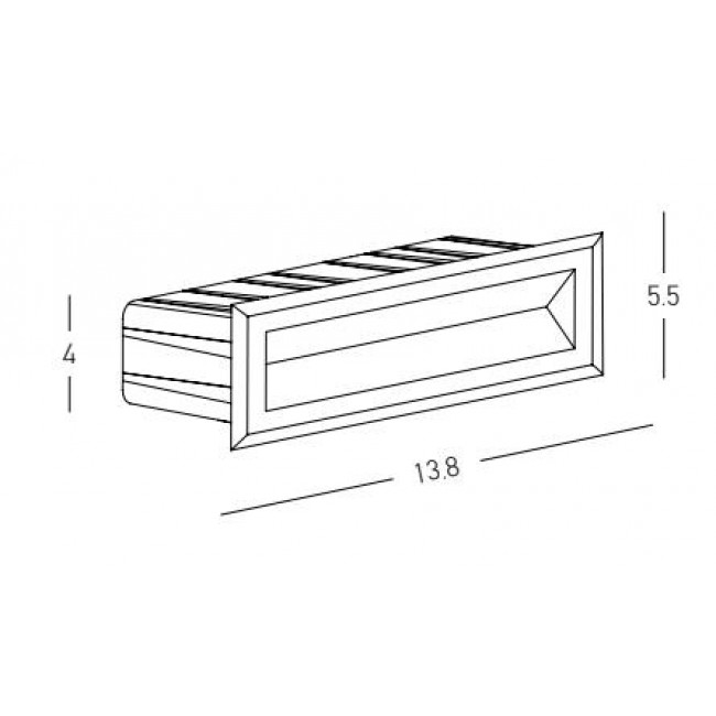 Φωτιστικό Χωνευτό LED 5W 3000K Γραφίτης E324 ZAMBELIS