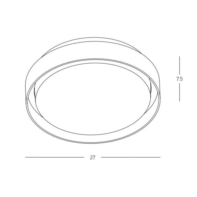 Πλαφονιέρα LED 20W 3000k Λευκό E326 ZAMBELIS