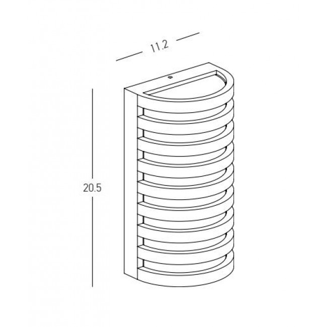 Απλίκα LED 10W 3000K Καφέ E341 ZAMBELIS