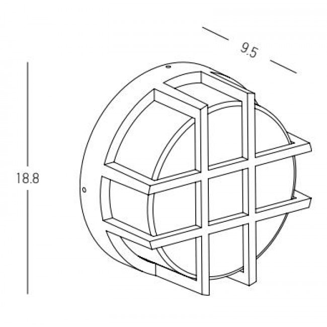 Απλίκα LED 10W 3000K Καφέ E342 ZAMBELIS