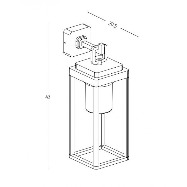 Απλίκα E27 Καφέ E343 ZAMBELIS