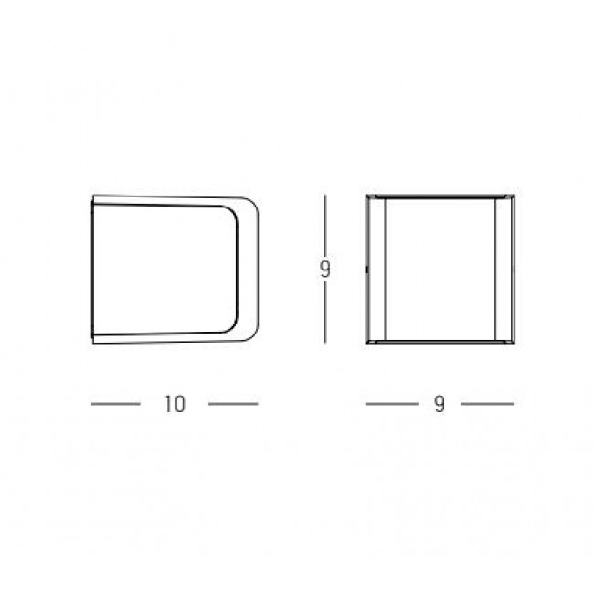 Απλίκα LED 13W 3000K Γραφίτης E352 ZAMBELIS