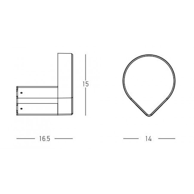 Απλίκα LED 13W 3000K Γραφίτης E358 ZAMBELIS