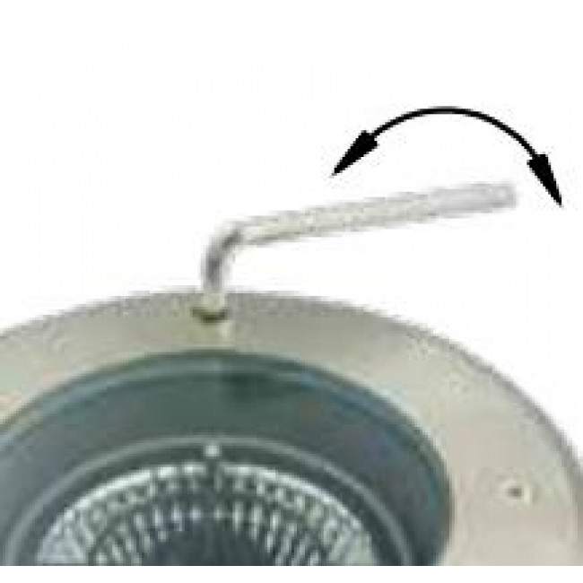 Σπότ Χωνευτό LED 15W 3000k Ατσάλι E361 ZAMBELIS