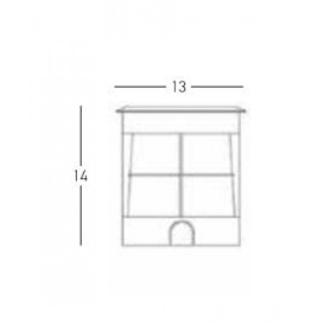 Σπότ Χωνευτό LED 7W 3000k Ατσάλι E362 ZAMBELIS