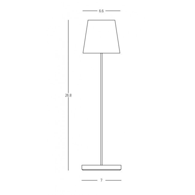 Πορτατίφ LED 1.5W 3000k Κεραμιδί Φορητό E369 ZAMBELIS