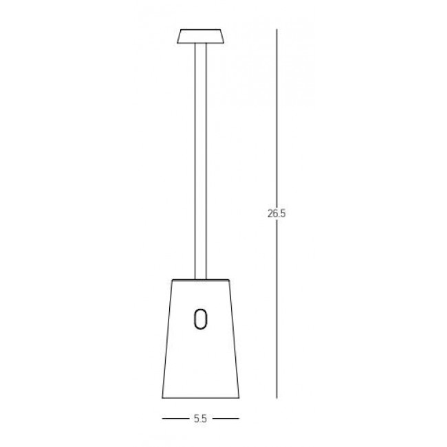 Πορτατίφ LED 2W 3000k Μαύρο Φορητό E399 ZAMBELIS