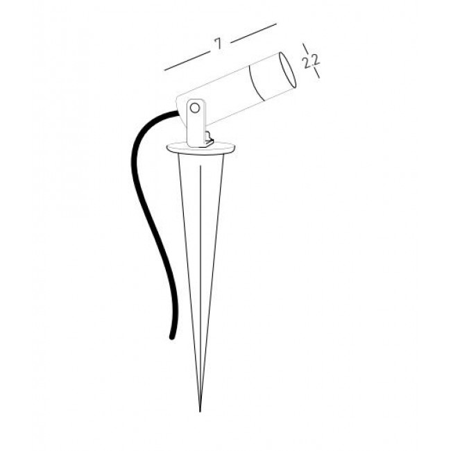 Φωτιστικό Κήπου LED 2.3W 3000k Με Καρφί Ορείχαλκος E404 ZAMBELIS