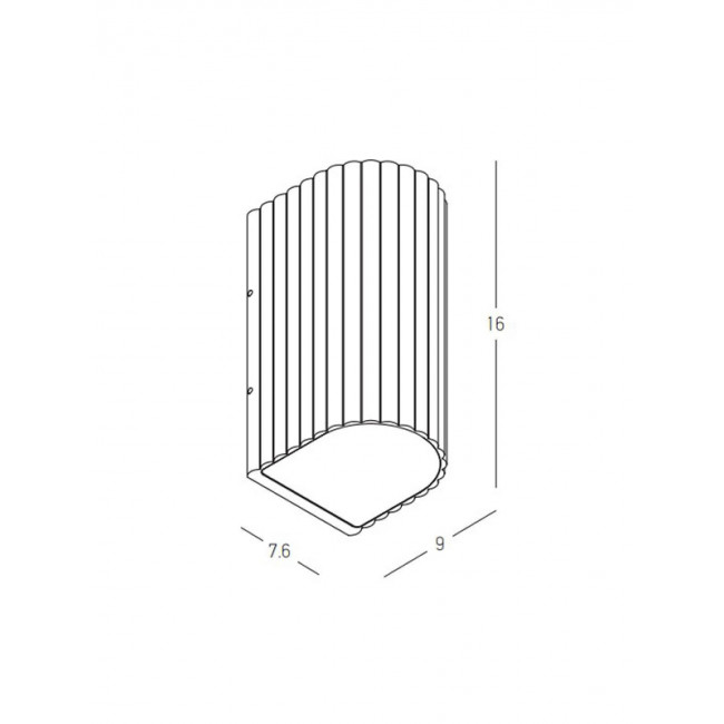 Απλίκα LED 6W 3000K Καφέ E420 ZAMBELIS