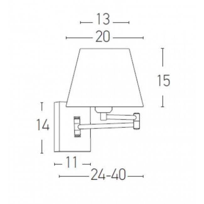 Απλίκα E27 Χρώμιο Και Μαύρο H-24B ZAMBELIS