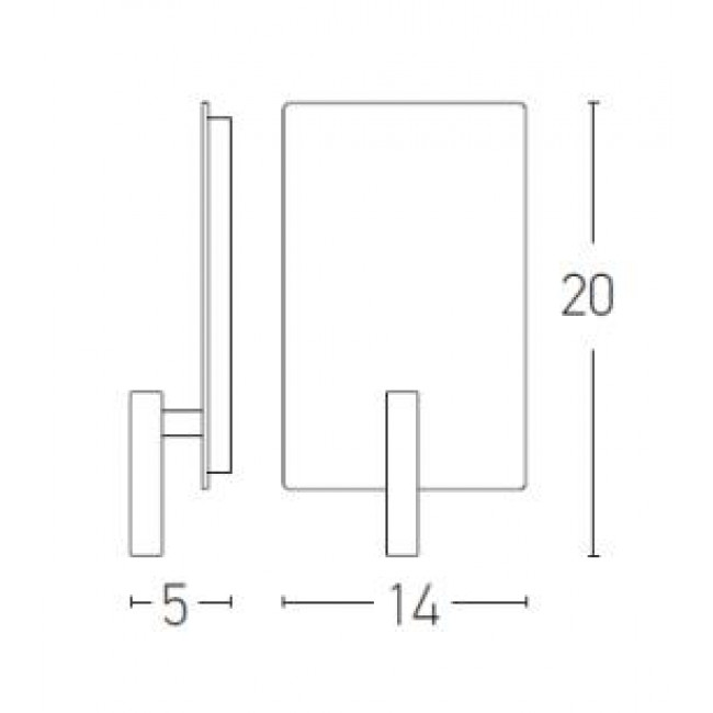 Απλίκα LED 8W 3000K Μαύρο H41 ZAMBELIS