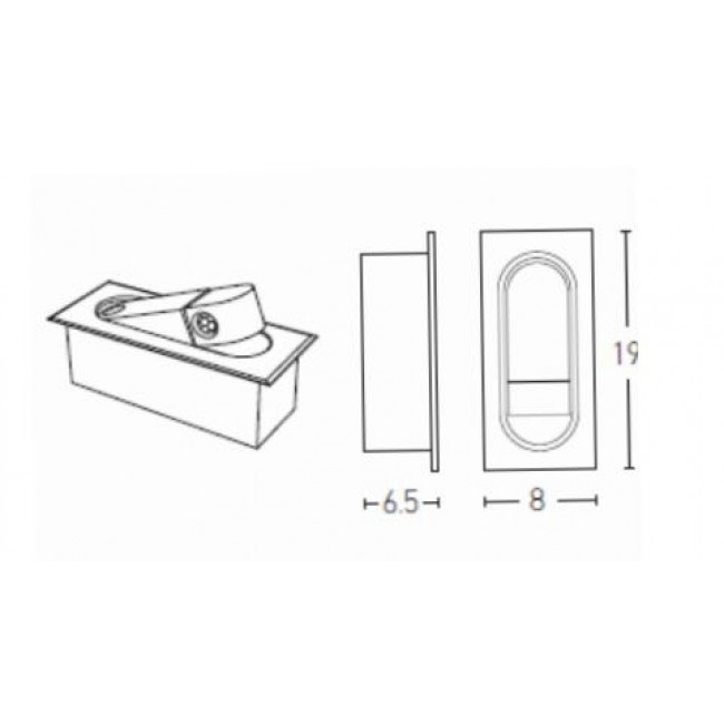 Απλίκα LED 3W 3000k Μαύρο H43 ZAMBELIS
