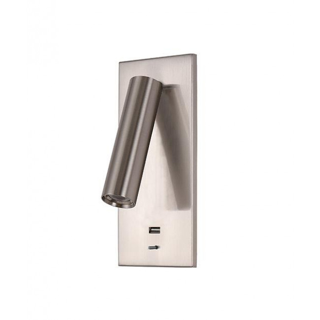 Σπότ Χωνευτό LED 3W 3000k Χρώμιο Με USB H66 ZAMBELIS