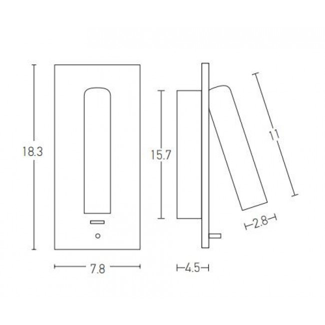 Σπότ Χωνευτό LED 3W 3000k Χρώμιο Με USB H66 ZAMBELIS