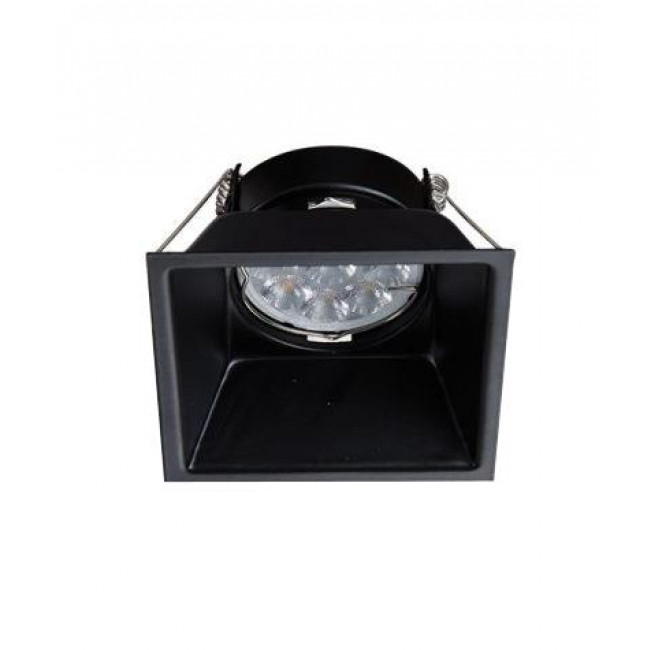 Σποτ Χωνευτό GU10 Μαύρο Σταθερό S009 ZAMBELIS