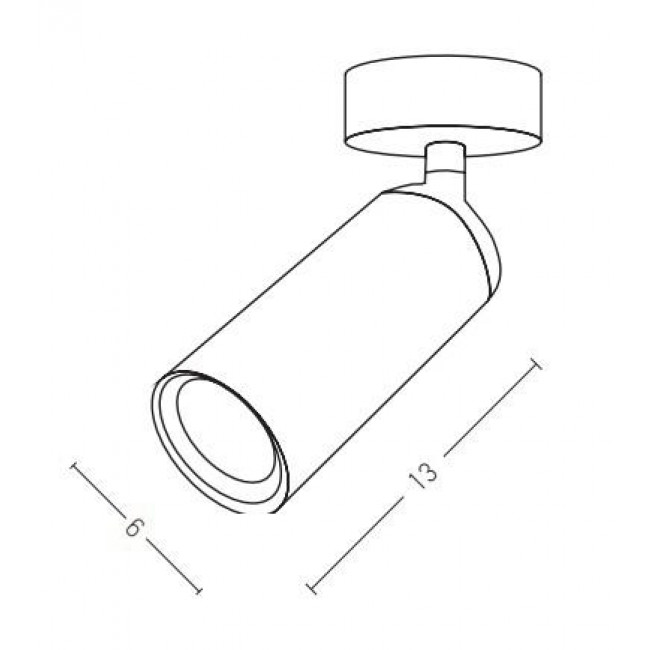 Σποτ Οροφής LED 9W 3000k Μαύρο S055-24 ZAMBELIS