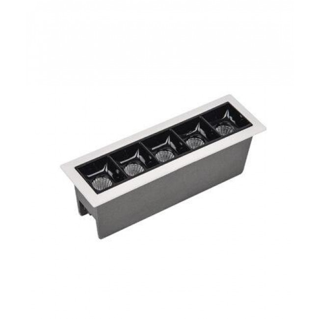 Σπότ Χωνευτό LED 11W 3000k Λευκό Και Μαύρο S086 ZAMBELIS