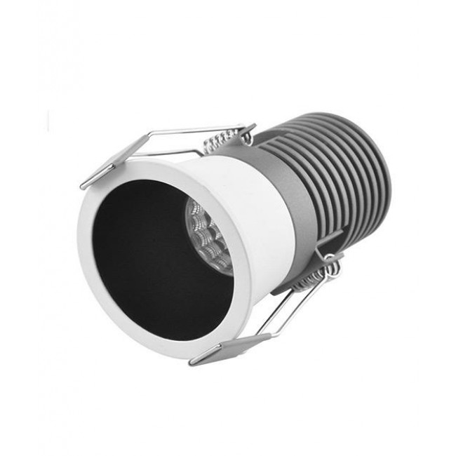 Σπότ Χωνευτό LED 4W 3000k Μαύρο Και Λευκό S092 ZAMBELIS