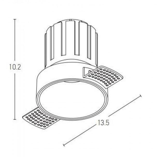 Σπότ Χωνευτό LED 9W 3000k Χρυσό S096-G ZAMBELIS