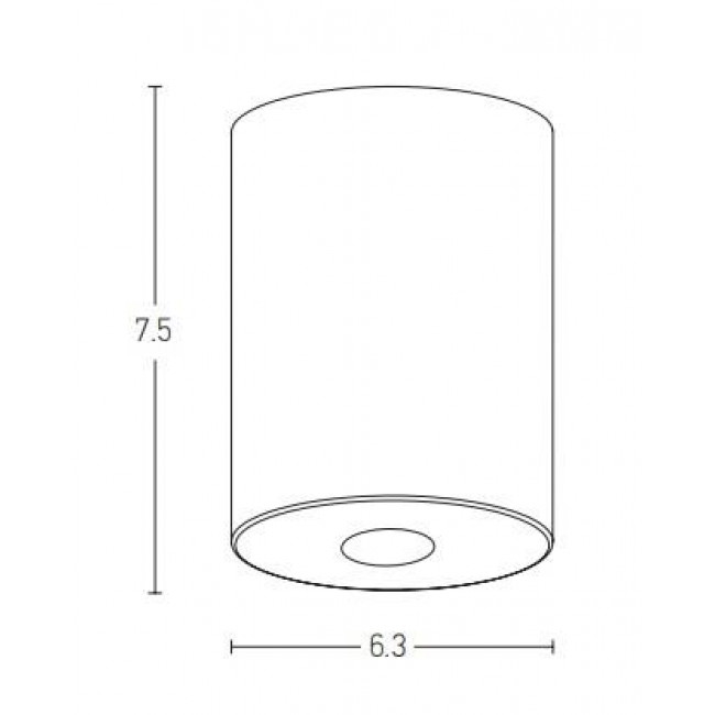 Σποτ Οροφής LED 7W 3000k Μαύρο S112 ZAMBELIS