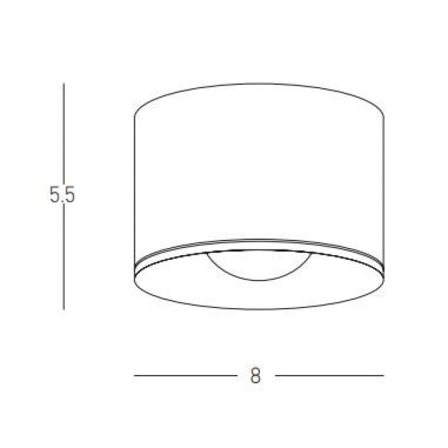 Σποτ Οροφής LED 12W 3000k Λευκό S132 ZAMBELIS