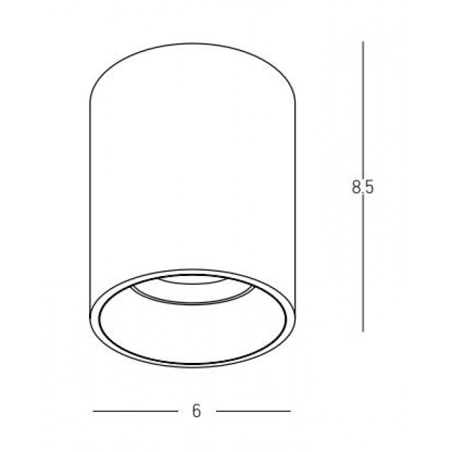 Σποτ Οροφής GU10 Μαύρο S154 ZAMBELIS
