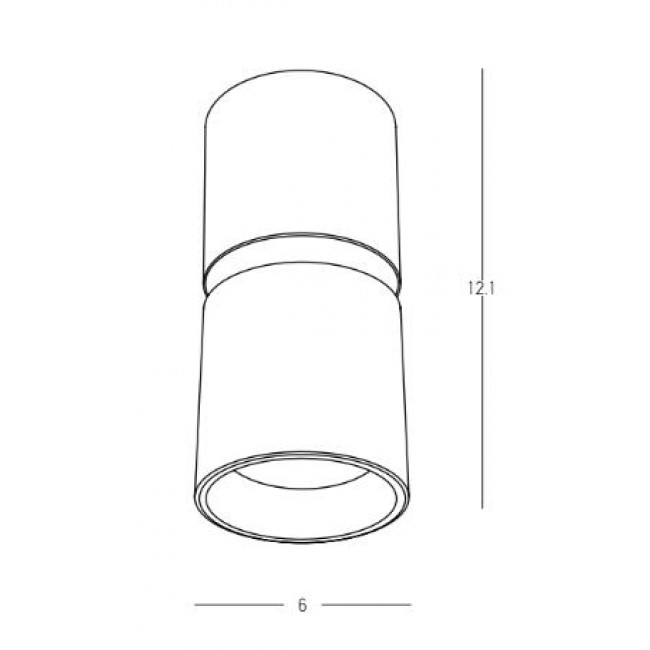 Σποτ Οροφής GU10 Μαύρο S160 ZAMBELIS