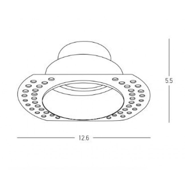 Σπότ Χωνευτό GU10 Μαύρο Σταθερό S162 ZAMBELIS