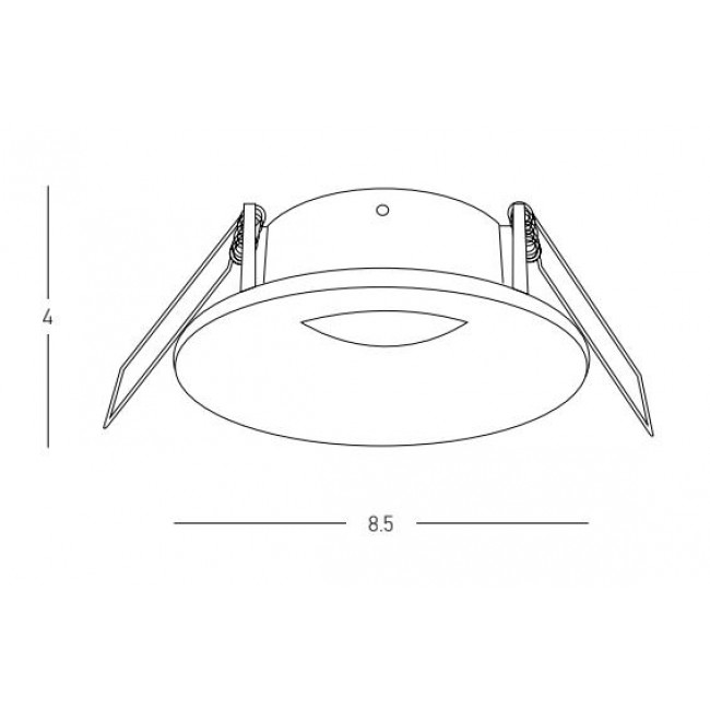 Σπότ Χωνευτό GU10 Λευκό Σταθερό S167 ZAMBELIS