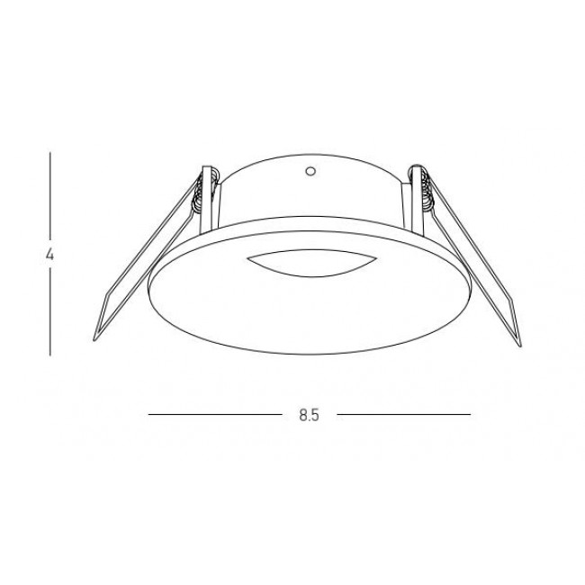 Σπότ Χωνευτό GU10 Μαύρο Σταθερό S168 ZAMBELIS