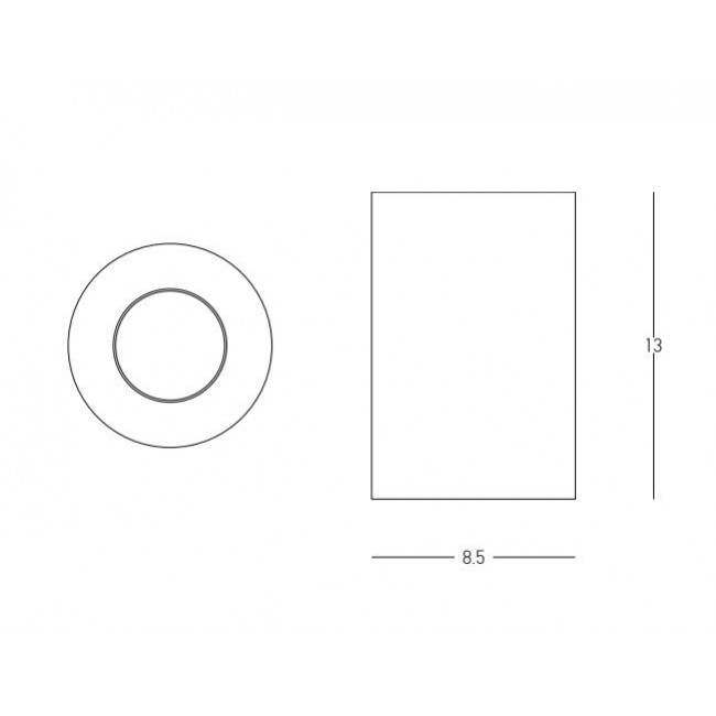 Σποτ Οροφής LED 10W 3000k Μαύρο S180 ZAMBELIS