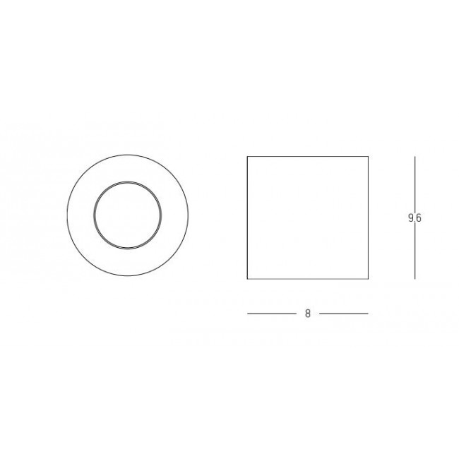 Σποτ Οροφής LED 10W 3000k Μαύρο S215 ZAMBELIS