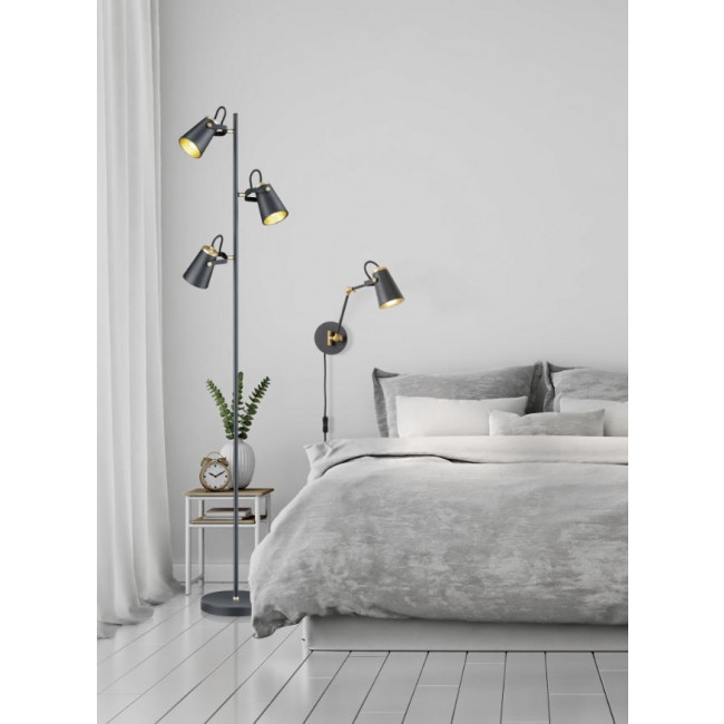 Απλίκα E14 Μαύρο Και Χρυσό Edward 208870132 TRIO LIGHTING