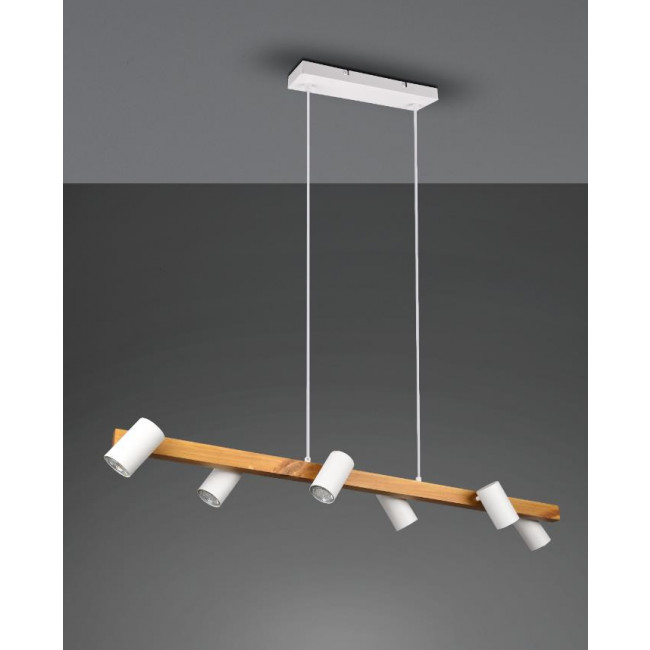 Φωτιστικό Εξάφωτο GU10 Λευκό Και Καφέ 312490631 TRIO LIGHTING