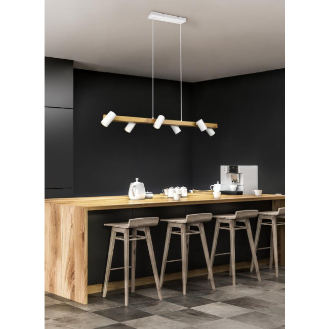 Φωτιστικό Εξάφωτο GU10 Λευκό Και Καφέ 312490631 TRIO LIGHTING