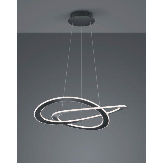 Φωτιστικό LED 52W 3000k Μαύρο Oakland 321710142 TRIO LIGHTING