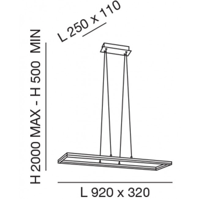 Φωτιστικό LED 52W 3000k Χρυσό Ματ Bard FABAS LUCE