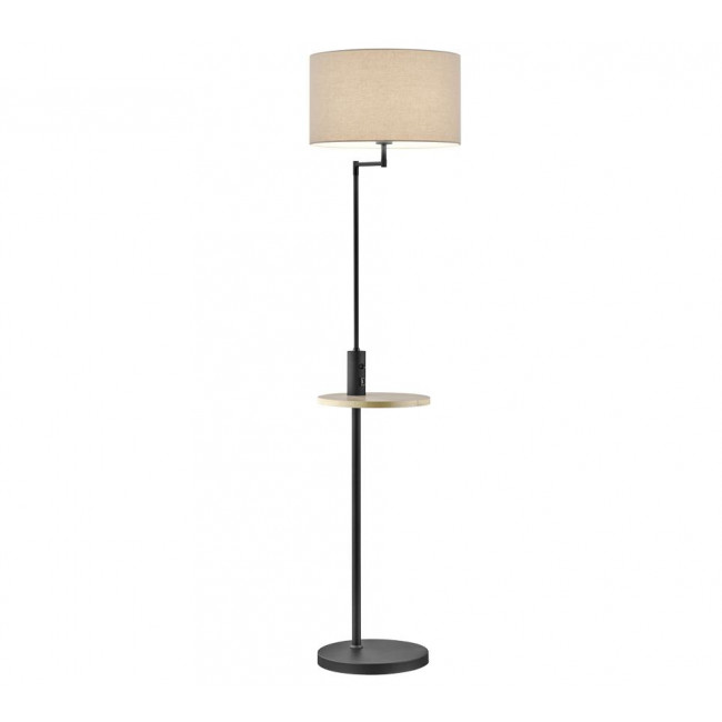 Φωτιστικό Δαπέδου E27 Μαύρο Και Γκρι Claas 400400132 TRIO LIGHTING