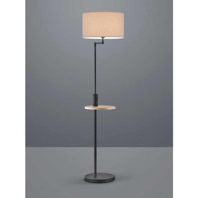 Φωτιστικό Δαπέδου E27 Μαύρο Και Γκρι Claas 400400132 TRIO LIGHTING