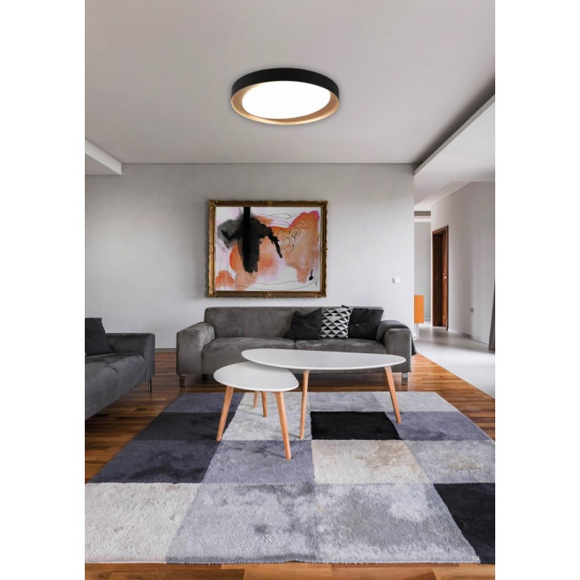 Πλαφονιέρα LED 24W 2700k-6500k Μαύρο Zeta R62712402 RL LIGHTING